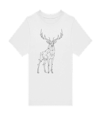 Polygon Deer Filigree · Camiseta niño B&C