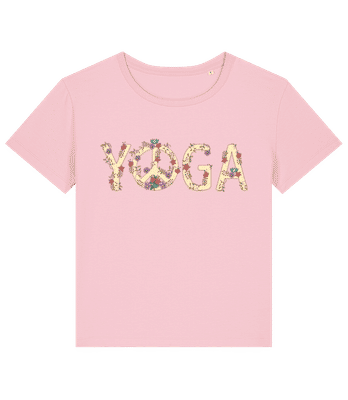 Yoga Peace - Camiseta bio mujer Stanley Stella 2.0 - Rosa - delante
