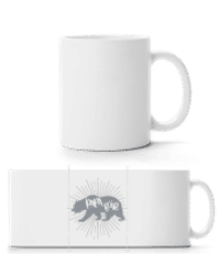 Papa Bär - Panoramatasse - Weiß - Vorne