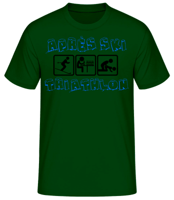 Après Ski Triathlon - T-shirt standard Homme - Vert bouteille - Devant