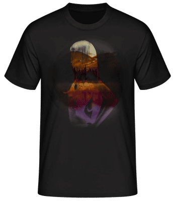 Model Modern - Men's Basic T-Shirt - Black - Front