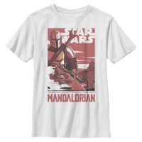 Star Wars - Mandalorián - Skupina Mad Mando Poster - Detské Tričko - Biela - Predné
