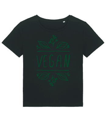 Signe Végétalien - T-shirt bio Femme Stanley Stella 2.0 - Noir - Devant