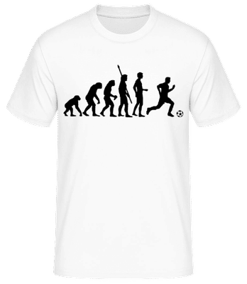 Soccer Evolution - Männer Basic T-Shirt - Weiß - Vorne