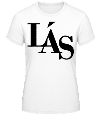 Lás - Dámske basic tričko - Biela - Predné