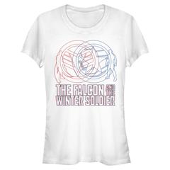 Marvel - Falcon et le soldat de l'hiver - Photo de groupe Red Blue Wireframe - Femme T-shirt