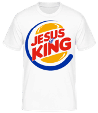 Jesus Is King - Men's Basic T-Shirt - White - Front