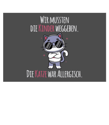 Katze Allergisch Fußmatte - Fußmatte - Weiß - Vorne