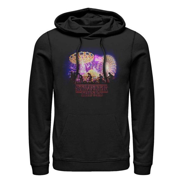 Aperçu: Netflix - Stranger Things - Skupina Stranger Circus - Unisex Sweat à capuche - Noir - Devant