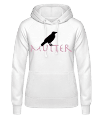 Rabenmutter - Frauen Hoodie - Weiß - Vorne