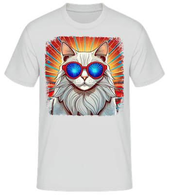 Norwegian Forest Cat Hippie Look - Men's Basic T-Shirt - Heather grey - Front