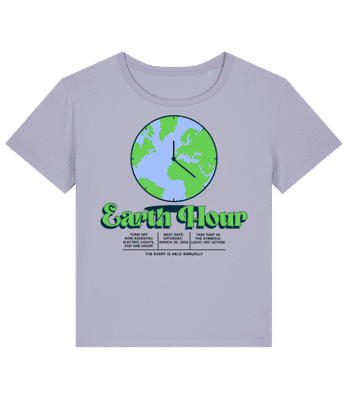 Earth Hour - Camiseta bio mujer Stanley Stella 2.0 - Lavanda - delante