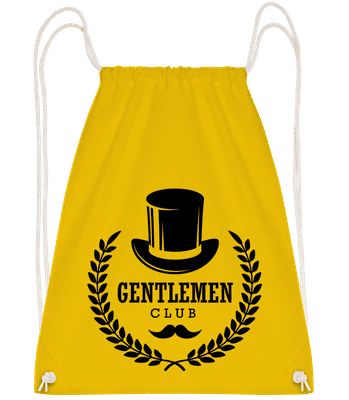 Gentlemen Club - Drawstring batoh se šňůrkami - Žlutá - Napřed