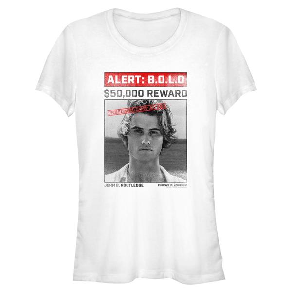 Preview: Netflix - Outer Banks - John B Wanted Poster - Women's T-Shirt - White - Front