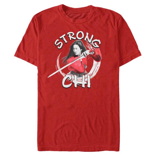Aperçu: Disney - Mulan - Mulan Strong Chi - Homme T-shirt - Rouge - Devant
