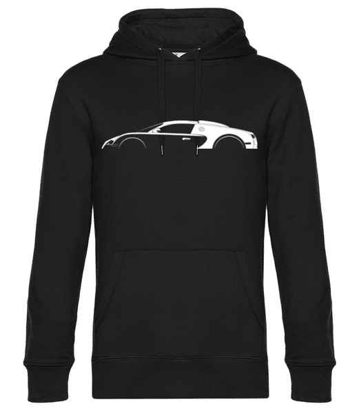 Preview: 'Bugatti Veyron' Silhouette - Men’s Standard Hoodie - Black - Front