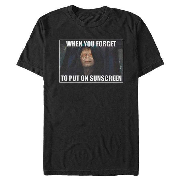 Aperçu: Star Wars - Emperor Palpatine Forget To Put On Sunscreen - Homme T-shirt - Noir - Devant