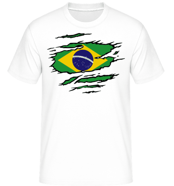 Aperçu: Brésil mûri le Brésil -  T-Shirt Shirtinator homme - Blanc - Devant