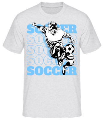 Soccer Player - T-shirt standard Homme - Gris chiné - Devant