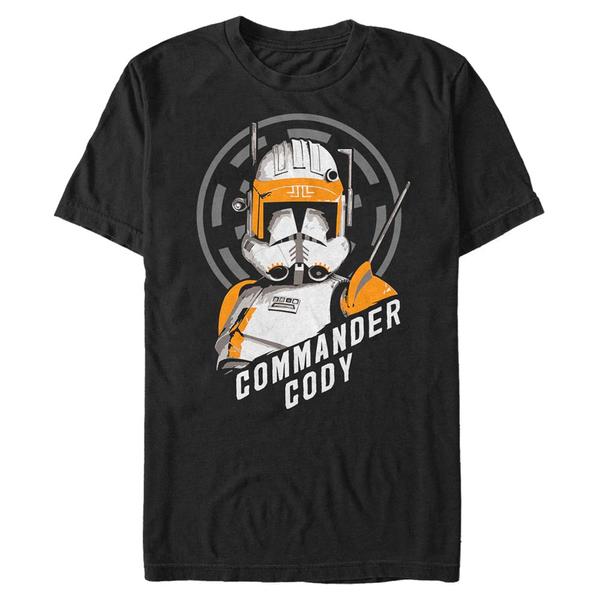 Vorschau: Star Wars - The Clone Wars - Commander Cody - Männer T-Shirt - Schwarz - Vorne