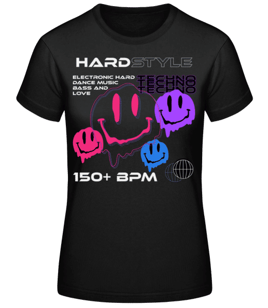 Aperçu: Hardstyle - T-shirt standard Femme - Noir - Devant