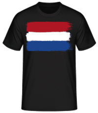 Drapeau Pays-Bas - T-shirt standard Homme - Noir - Devant