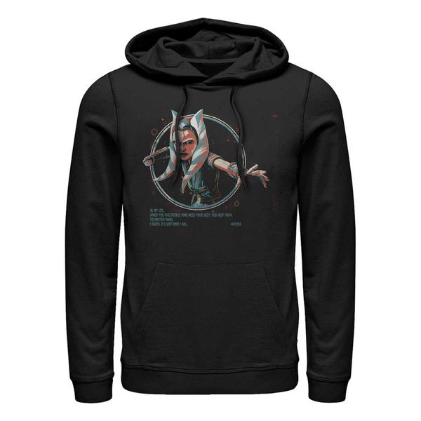 Aperçu: Star Wars - The Clone Wars - Ahsoka Just Who I Am - Unisex Sweat à capuche - Noir - Devant