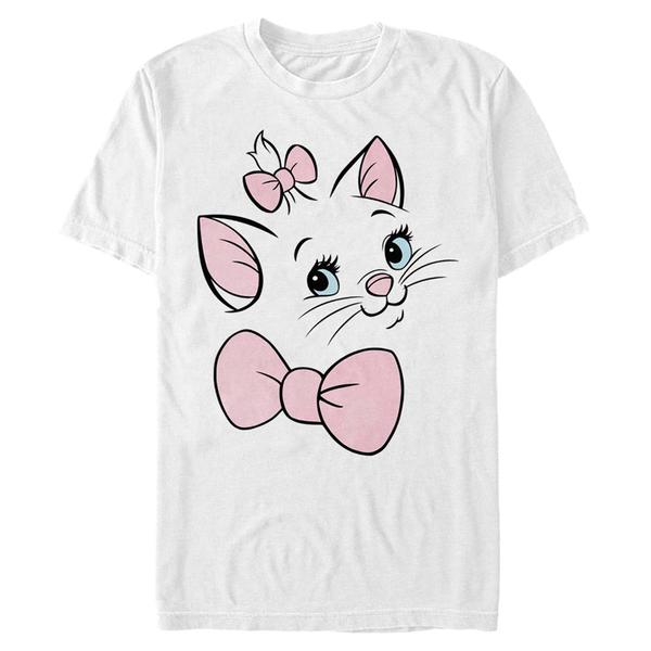 Aperçu: Disney Classics - Les Aristochats - Marie Big Face - Homme T-shirt - Blanc - Devant