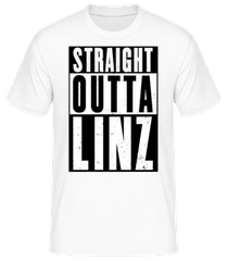 Straight Outta Linz White · Männer Basic T-Shirt