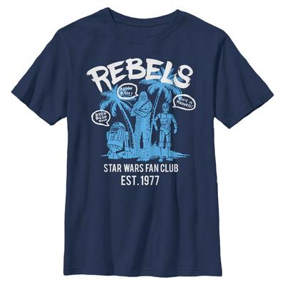 Star Wars - Skupina Palm Chillin - Dětské Tričko - Namořnická modrá - Napřed