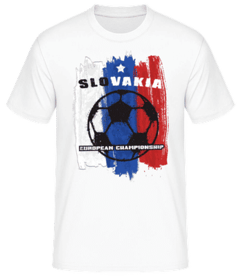 Fußball Slovakia Fahne - T-shirt standard Homme - Blanc - Devant