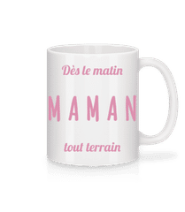 Maman Tout Terrain · Mug en céramique blanc