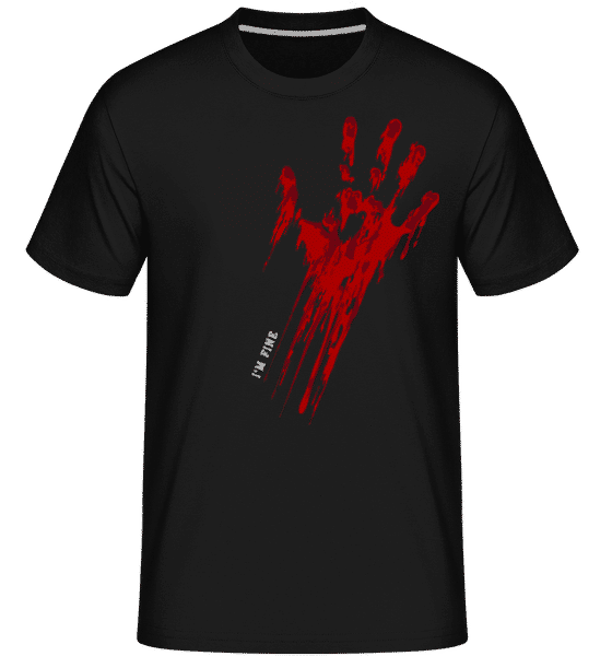 Aperçu: I'm Fine -  T-Shirt Shirtinator homme - Noir - Devant