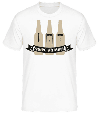 Équipe Du Marié - T-shirt standard Homme - Blanc - Devant