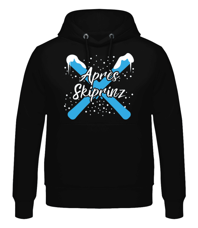 Vorschau: Après Skiprinz - Männer Hoodie - Schwarz - Vorne