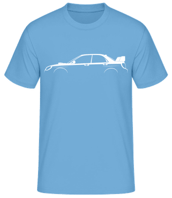 'Subaru Impreza WRX STi 2005' Silhouette - T-shirt standard Homme - Bleu clair - Devant