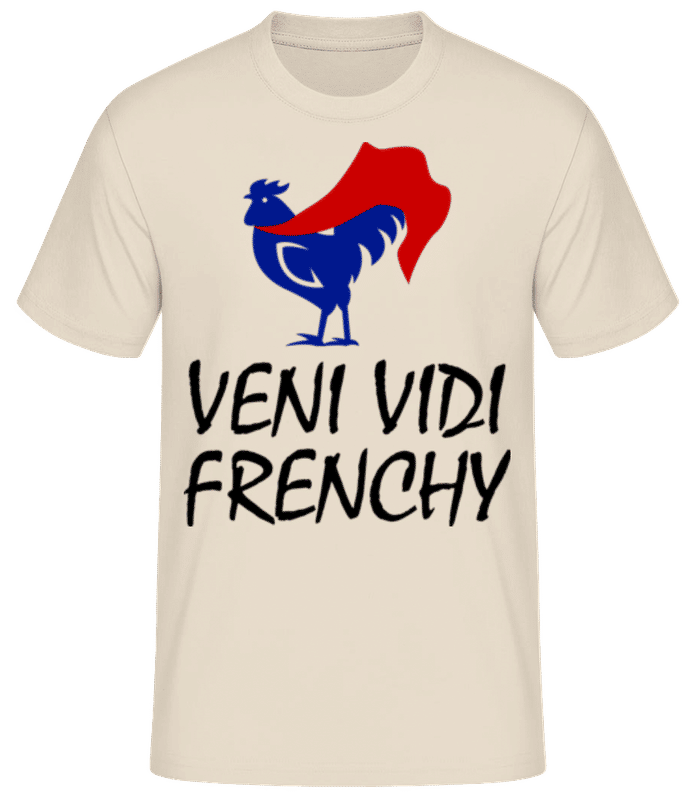 Aperçu: Veni Vedi Frenchy - T-shirt standard Homme - Crème - Devant