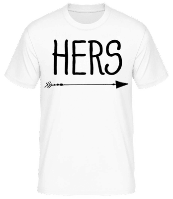 Hers - Männer Basic T-Shirt - Weiß - Vorne