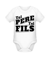Tel Père Tel Fils Negro · Body manches courtes bio