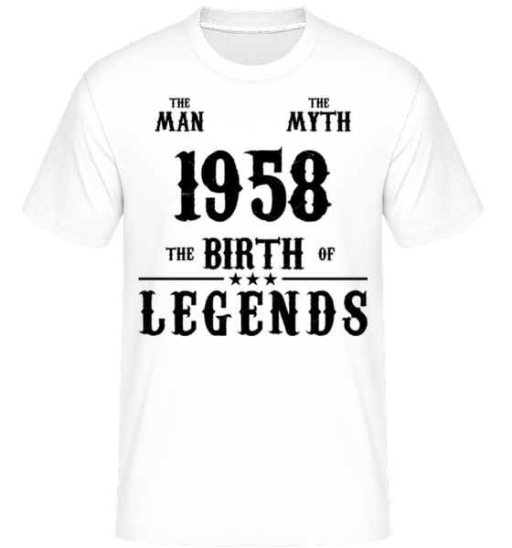 Aperçu: The Myth 1958 -  T-Shirt Shirtinator homme - Blanc - Devant