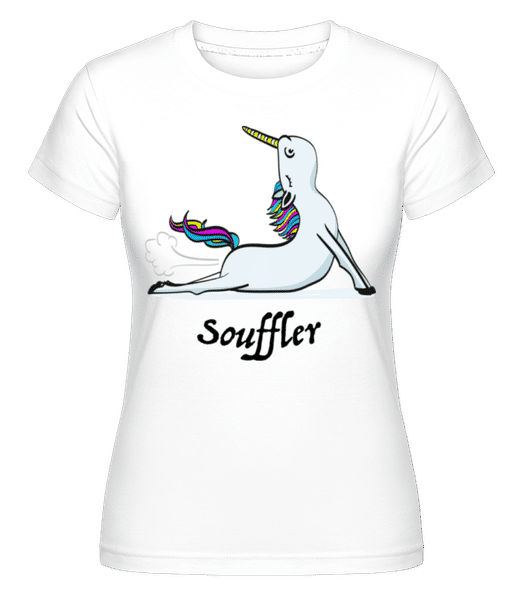Aperçu: Souffler -  T-shirt Shirtinator femme - Blanc - Devant
