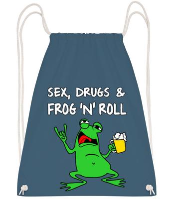 Sex Drugs & Frog'n'Roll - Gym bag - Denim - Front