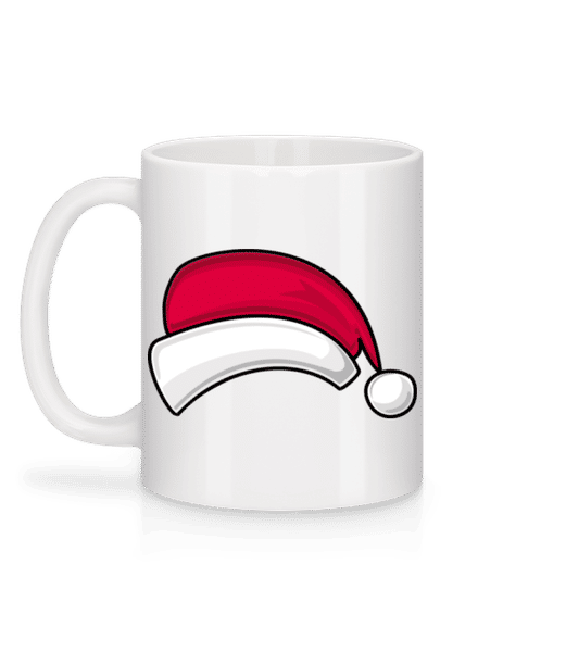Aperçu: Chapeau De Père Noël - Mug en céramique blanc - Blanc - Derrière