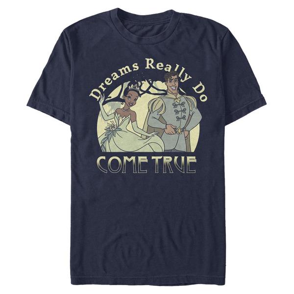Aperçu: Disney - La princesse et la grenouille - Tiana Dreams Do Come True - Valentine's Day - Homme T-shirt - Bleu marine - Devant