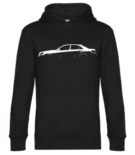 Aperçu: 'Mercedes E W212' Silhouette - Sweat à capuche premium Unisexe - Noir - Devant