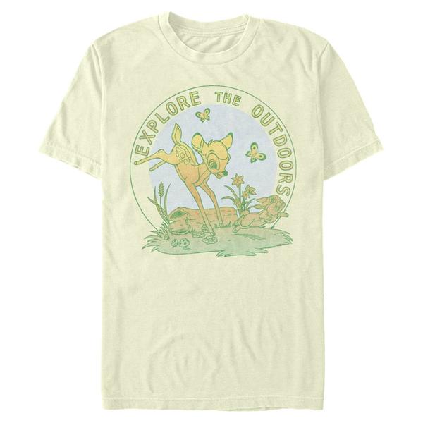 Aperçu: Disney Classics - Bambi - Skupina Explore With - Homme T-shirt - Crème - Devant