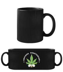 Obvious Vegetarian Weed · Schwarze Tasse