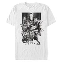 Marvel - Eternals - Group Shot Paint Splattered - Men's T-Shirt - White - Front