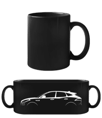 'Jaguar E-Pace' Silhouette · Schwarze Tasse