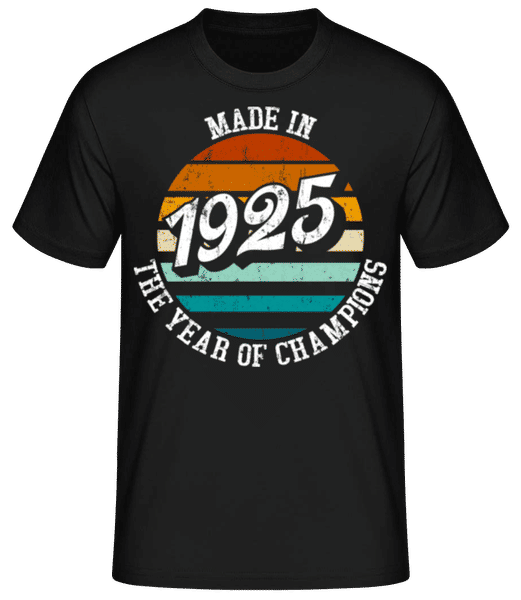Aperçu: 1925 The Year Of Champions - T-shirt standard Homme - Noir - Devant